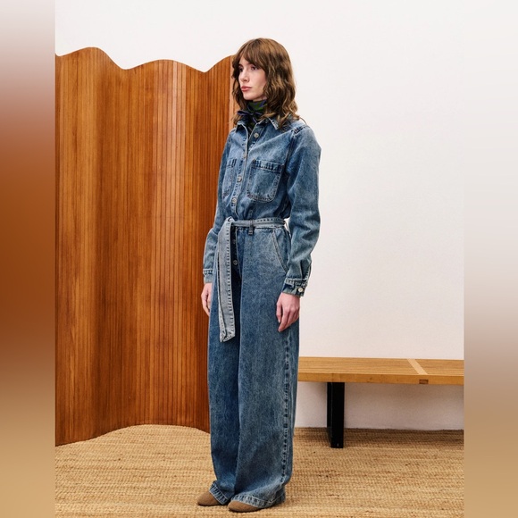 FRNCH 🇫🇷-JEAN BLUE VERBINE COMBINATION - Picture 4 of 7